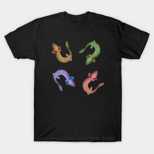 Rainbow Axolotl - Colorful Amphibian Salamander Creature T-Shirt